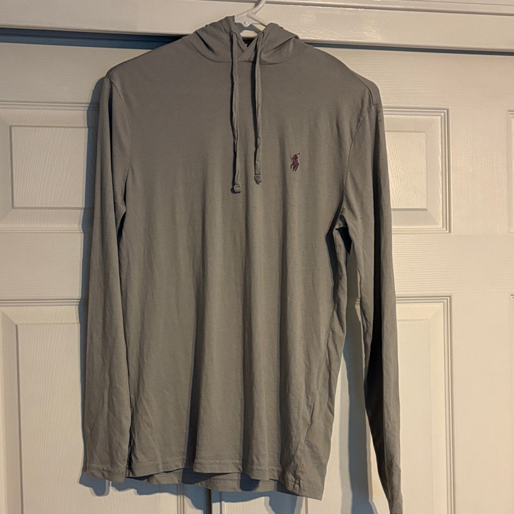 Polo by Ralph Lauren Light Gray longsleeve tshirt hoodie - XS